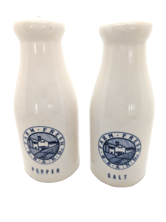 Unbranded Other - Vintage Salt & Pepper Shakers - Farm Fresh Milk Jug Bottles